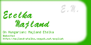 etelka majland business card